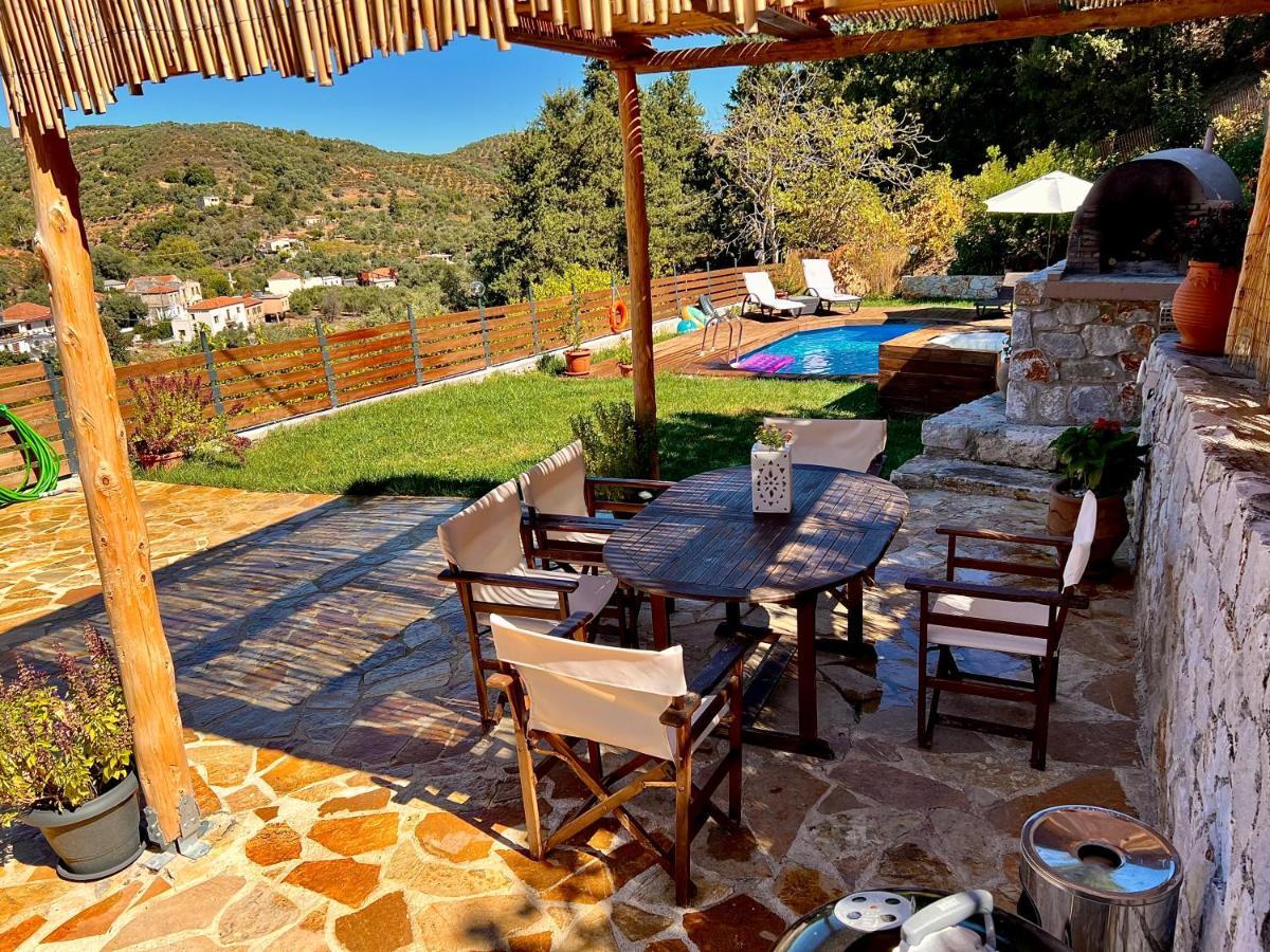 Ampelos Cretan Villa - Private Pool & Heated Ozone Jacuzzi Yerolakkos Экстерьер фото