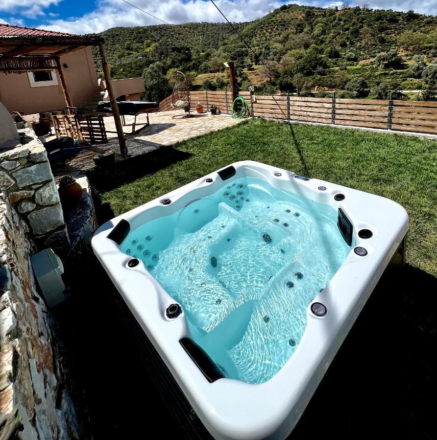 Ampelos Cretan Villa - Private Pool & Heated Ozone Jacuzzi Yerolakkos Экстерьер фото