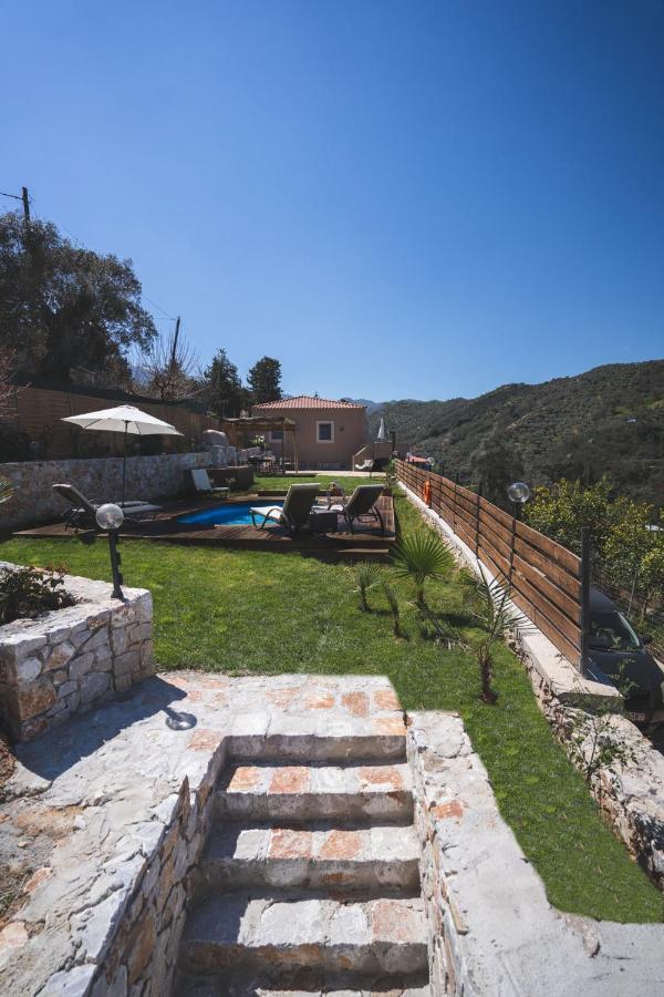Ampelos Cretan Villa - Private Pool & Heated Ozone Jacuzzi Yerolakkos Экстерьер фото