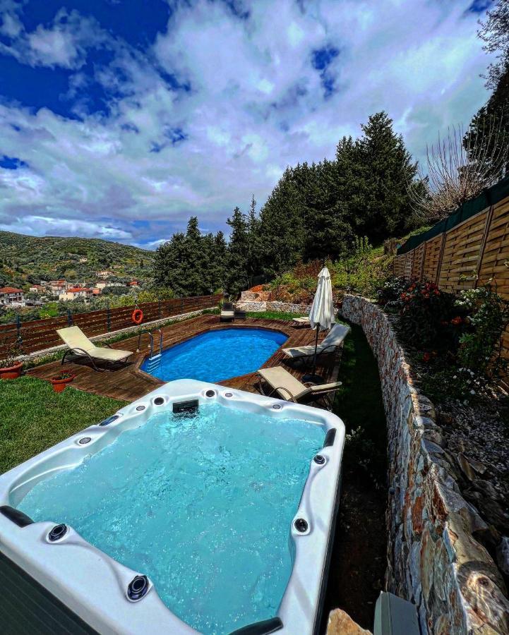 Ampelos Cretan Villa - Private Pool & Heated Ozone Jacuzzi Yerolakkos Экстерьер фото